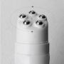Glossy White 50ml/100ml Empty Five Ball Massage Tube Screw Cap Roll-on Bottle for Body Cream Cosmetic Packaging