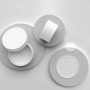Yuyao Factory's 3g 5g Round Eye Cream Jars White Empty Plastic Packaging Container for Skincare Products Recyclable Cream Jar