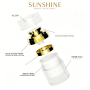 Gold Luxury Airless Pump Double Layer Acrylic Plastic Screw Cap Face Cream Jar 30ml 50ml Cosmetic Packaging