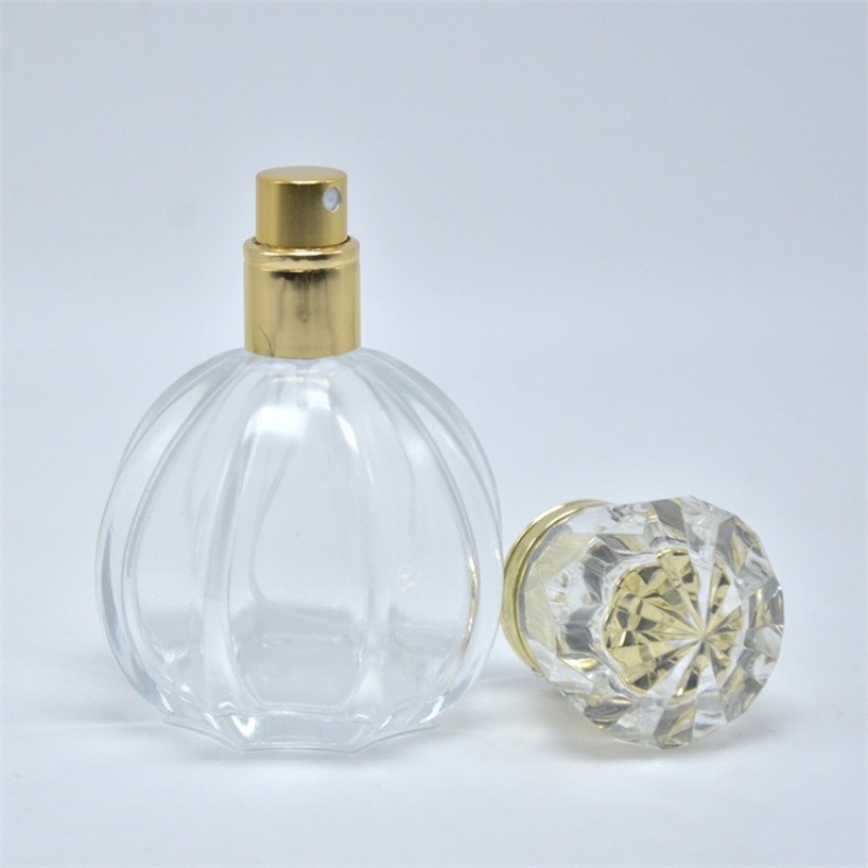 50ml Perfume Glass Bottle with Screen Printing Pump Sprayer Seal Minimum Order 2pcs