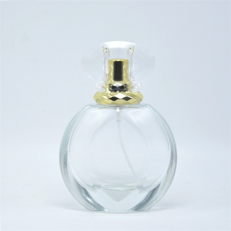 50ml Perfume Glass Bottle with Screen Printing Pump Sprayer Seal Minimum Order 2pcs