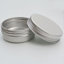 Factory Supply 1 oz 30ml Recyclable Cream Aluminum Jar with Screw Cap Roll on Sealing for Skin Care for Skin Care