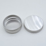 Factory Supply 1 oz 30ml Recyclable Cream Aluminum Jar with Screw Cap Roll on Sealing for Skin Care for Skin Care