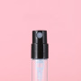 Low MOQ clear 1.8ml 2.5ml Pump Spray Bottle with Black Lid Perfume Glass Bottle Spray Mini Spray Bottles