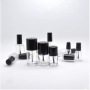New Design 15ml Clear Glass Nail Polish Bottle with Crown Cap Square Shape for Skin Care Cream and Gel Nail Polish