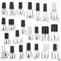 New Design 15ml Clear Glass Nail Polish Bottle with Crown Cap Square Shape for Skin Care Cream and Gel Nail Polish