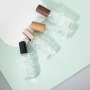 New Design 10ml Clear Square Glass Spray Bottles Wood Cap Travel Size Empty Refillable Perfume Containers for Skin Care Serum