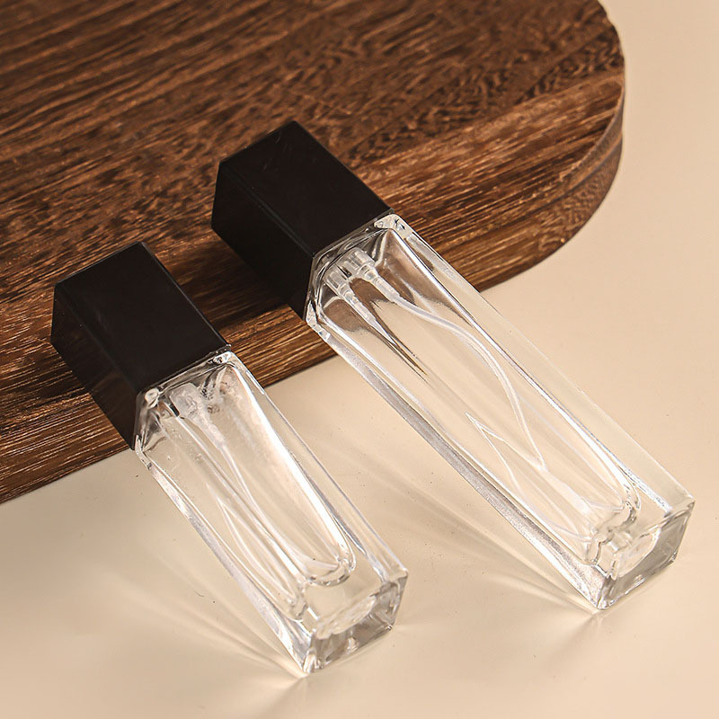 5ml 10ml Spray Sample Perfume Small Refill Travel Bottles Glass square Shape Perfume Container