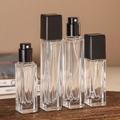 5ml 10ml Spray Sample Perfume Small Refill Travel Bottles Glass square Shape Perfume Container