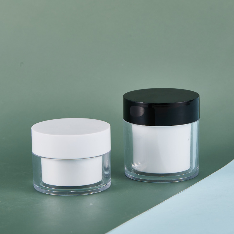 Guangzhou Best Seller Recyclable 30g-50g Plastic Cosmetic Jars for Skin Care Eye Cream Face Masks with Customized Service