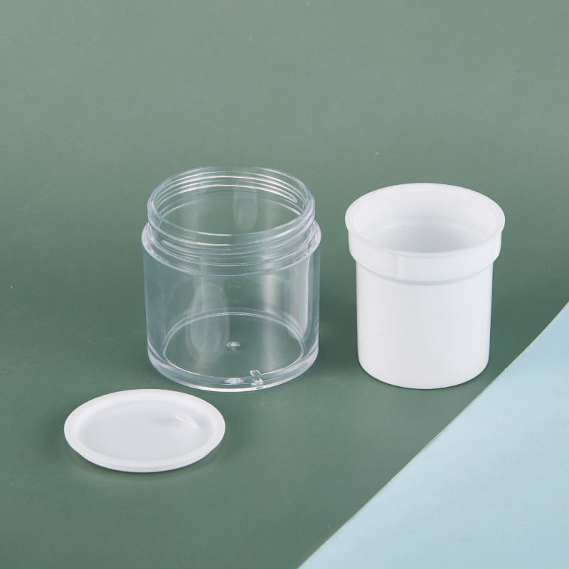 Guangzhou Best Seller Recyclable 30g-50g Plastic Cosmetic Jars for Skin Care Eye Cream Face Masks with Customized Service