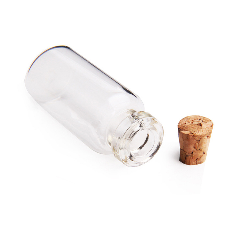 Wholesale Mini Small Glass Vial Container Bottle With Cork Stoppers