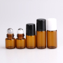 New Design and High Quality 2ml Amber Glass Essential Oil Bottle