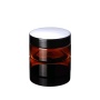 New 100g Amber PET Plastic Skin Care Packaging Jar with Lid for Face Cream Cosmetics