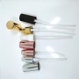Wholesale Empty Round clear Glass Perfume Spray Pump Bottles 100ml with Aluminum Cap