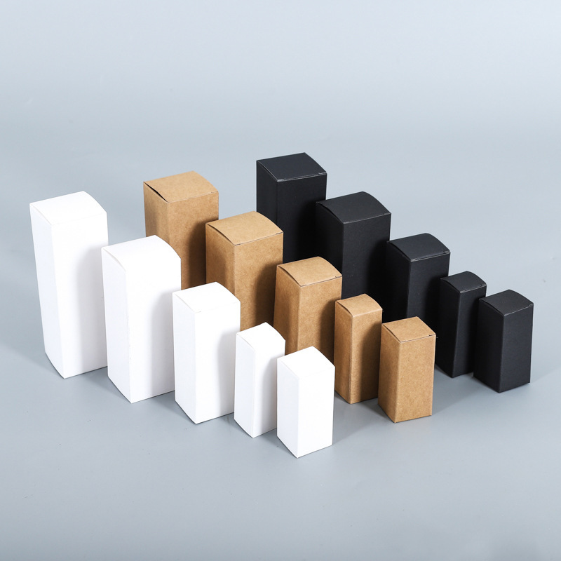 Kraft Paper Cosmetics Essential Oil Cardboard Cosmetic Paper Box with Your Own logo