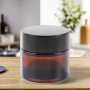 Hot Selling Low Price Wholesale Luxury Glass Jars Amber Glass Jars with Lids for Cosmetic