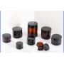 Hot Selling Low Price Wholesale Luxury Glass Jars Amber Glass Jars with Lids for Cosmetic