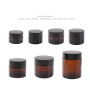 Hot Selling Low Price Wholesale Luxury Glass Jars Amber Glass Jars with Lids for Cosmetic