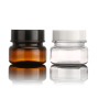 Skin Care Cream Use 60ml PET Base Material Amber Pet Plastic Jar