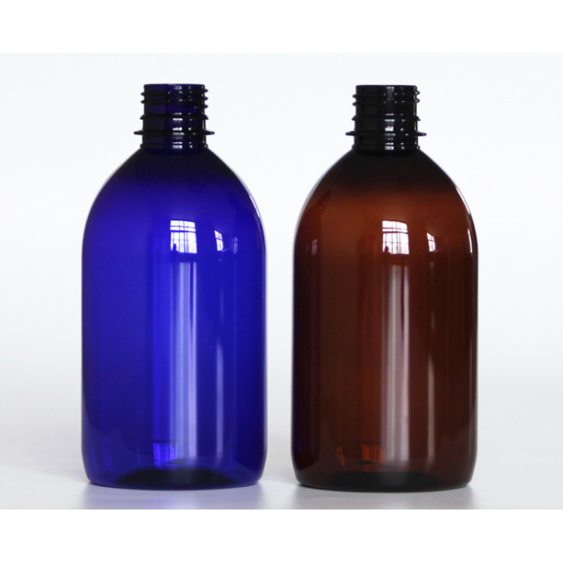High Quality Empty Plastic Pet 500ml Amber Bottle