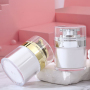 Luxury Acrylic Airless Jar with Gold/Silver Pump 30g & 50g Sizes for Personal Care Cosmetic Use