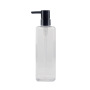 16 oz Refillable PET Plastic for Clear Empty Bottles Square Cosmetic 500ml Pump Sprayer Sealing for Shampoo