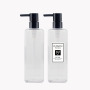 16 oz Refillable PET Plastic for Clear Empty Bottles Square Cosmetic 500ml Pump Sprayer Sealing for Shampoo