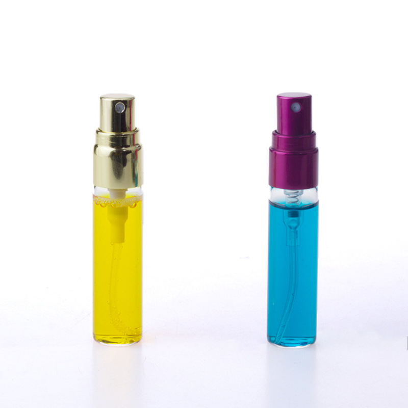 5ml Colorful Anodized Aluminum Spray Glass Perfume Sample Bottle