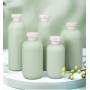 Eco Friendly HDPE  200ml 300ml 500ml Body Lotion Bottle Green Squeeze Plastic Shower Gel Container Bottle