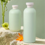 Eco Friendly HDPE  200ml 300ml 500ml Body Lotion Bottle Green Squeeze Plastic Shower Gel Container Bottle