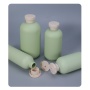 Eco Friendly HDPE  200ml 300ml 500ml Body Lotion Bottle Green Squeeze Plastic Shower Gel Container Bottle