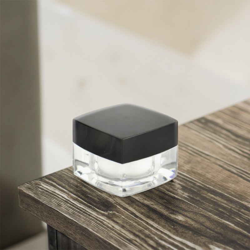 Luxury 5g 10g Acrylic Cream Jars Wholesale Recyclable Screw Top Plastic Cap for Loose Powder and Eye Cream Cosmetic Packaging