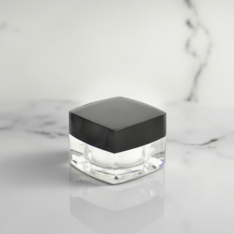Luxury 5g 10g Acrylic Cream Jars Wholesale Recyclable Screw Top Plastic Cap for Loose Powder and Eye Cream Cosmetic Packaging