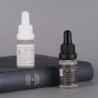 10ml Frosted Essential Oil Glass Bottle for Skincare Product With Dropper Cap in Black and White
