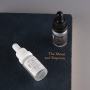 10ml Frosted Essential Oil Glass Bottle for Skincare Product With Dropper Cap in Black and White