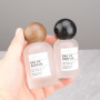 Custom 50ml Round Shape Empty Frosted Glass Perfume Bottle with Crimp Mist Spray