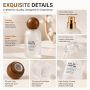 Custom 50ml Round Shape Empty Frosted Glass Perfume Bottle with Crimp Mist Spray