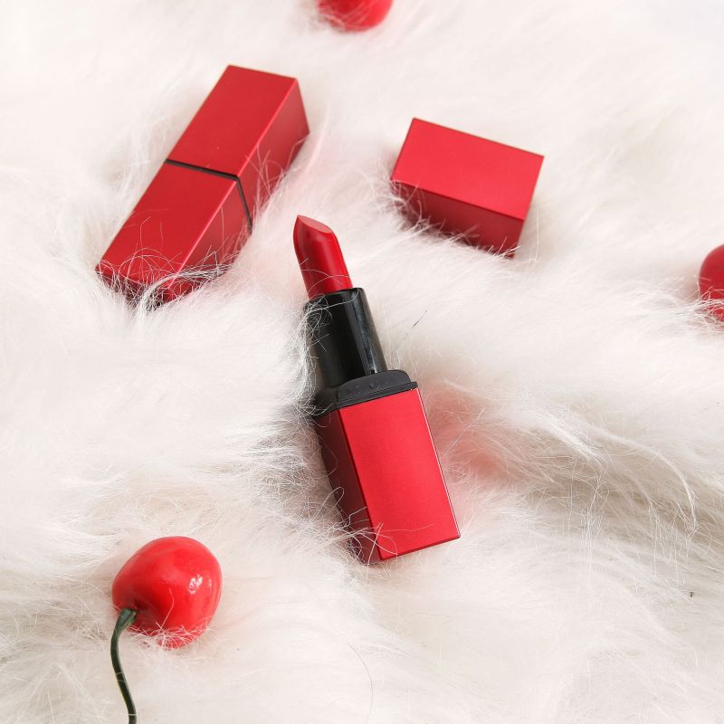Support Customization Empty Lipgloss Cosmetic Lipstick Tube Container with Hot Stamping Plastic 3.5g Capacity