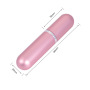 6ml Refillable Aluminum Perfume Spray Bottle With Glass Inner Container