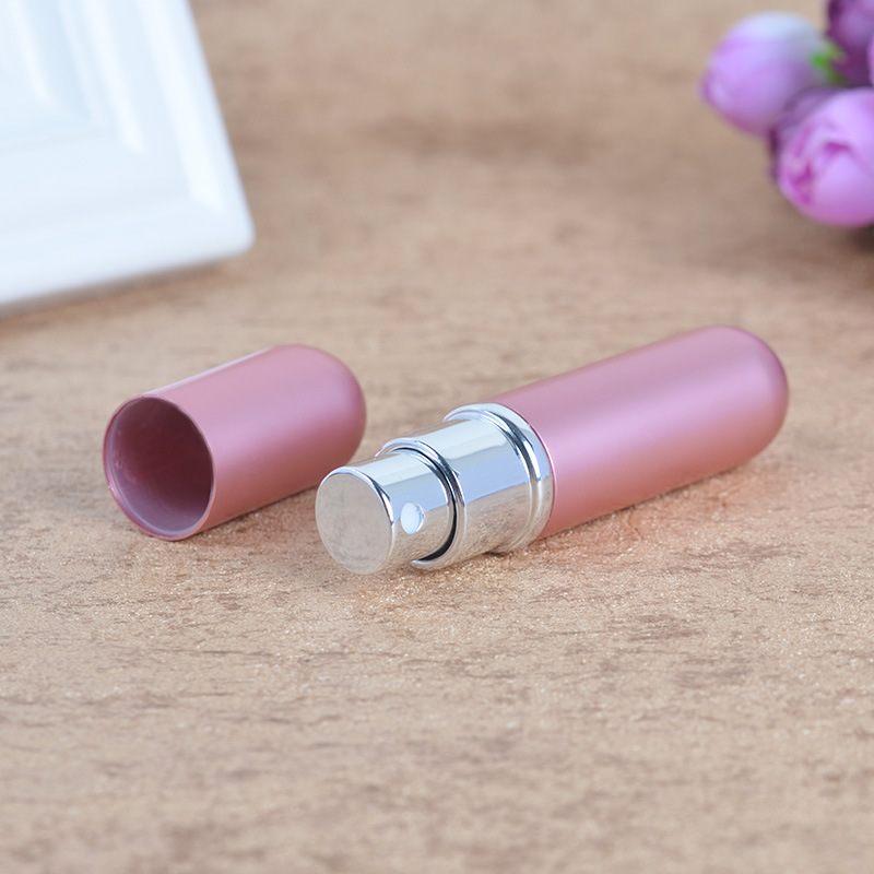 6ml Refillable Aluminum Perfume Spray Bottle With Glass Inner Container