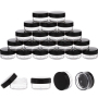 Cream Jar 10g Clear Black Blue Pink Plastic Mini Empty Powder Jar Facial Sample Cream Container Plastic Cosmetic Jars