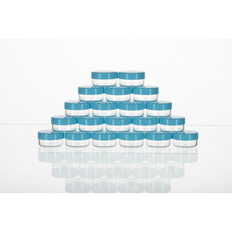 Cream Jar 10g Clear Black Blue Pink Plastic Mini Empty Powder Jar Facial Sample Cream Container Plastic Cosmetic Jars