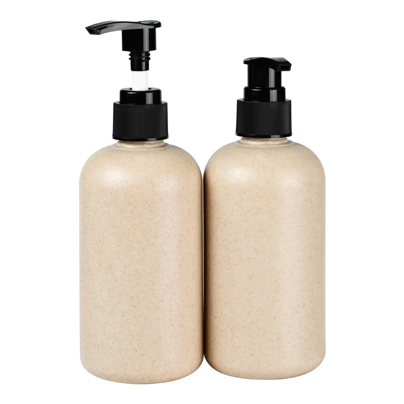 Eco-friendly Wheat Straw 30ml-500ml Lotion Pump Bottles for Shampoo Conditioner Skin Care Serum