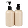 Eco-friendly Wheat Straw 30ml-500ml Lotion Pump Bottles for Shampoo Conditioner Skin Care Serum