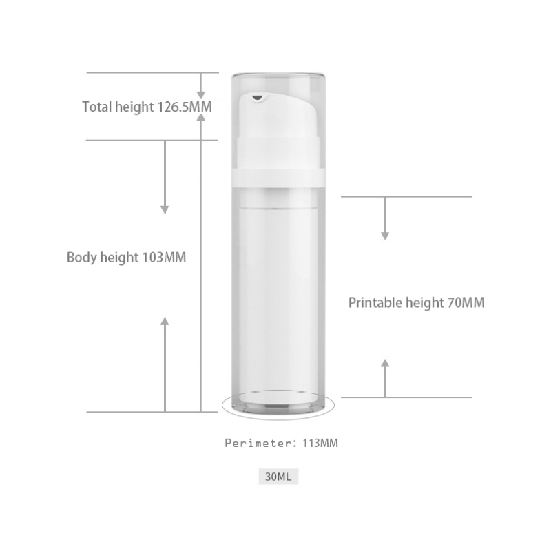 15ml/30ml/50ml Airless Bottles Lotion Cream Container for Skin Care Products With Pump Sprayer in Stock