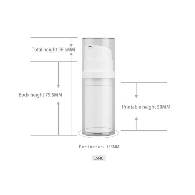15ml/30ml/50ml Airless Bottles Lotion Cream Container for Skin Care Products With Pump Sprayer in Stock