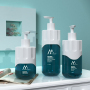 700ml Round Shoulder Simple Plastic Shampoo Bottle 500/300ml Luxury Body Wash Bottle for Lotion and Face Mask Use