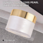 Best Selling Matte Acrylic Jars 15g 50g Golden Lid Cosmetic Skincare Packaging Containers for Luxury Skin Care Products
