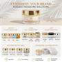 Best Selling Matte Acrylic Jars 15g 50g Golden Lid Cosmetic Skincare Packaging Containers for Luxury Skin Care Products